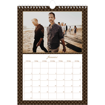 Fotokalender A4 Enkel — Geometriskt mönster