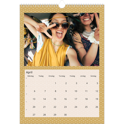 A3 Årskalender — Geometrisk [April]