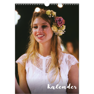 A3 Årskalender — Handskrift på bilden [omslag]