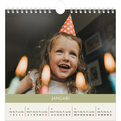 Årskalender kvadratisk — Pastellkapitel [Januari]