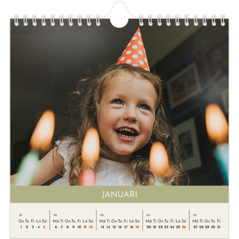 Fotokalender Kvadratisk — Pastellkapitel