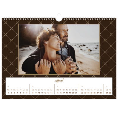 Fotokalender A3 Enkel — Geometriskt mönster [April]