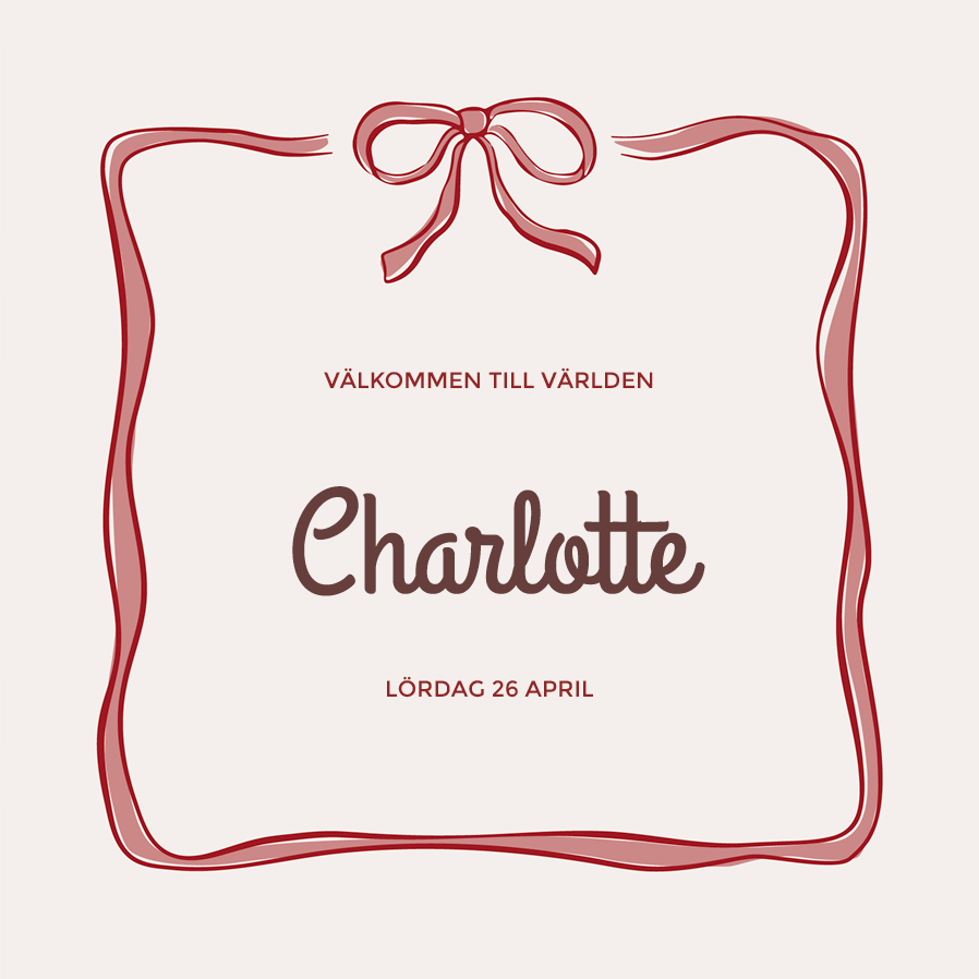 Inbjudningar — Inslagen i rosetter