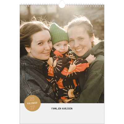 A3 Årskalender — Fotoklistermärke [omslag]
