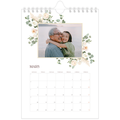 Fotokalender A5 Enkel — Bohemisk stil [Mars]