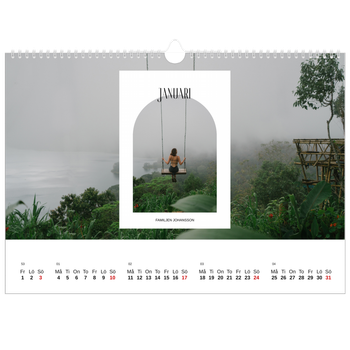 Fotokalender A3 Enkel — Det öppna valvet