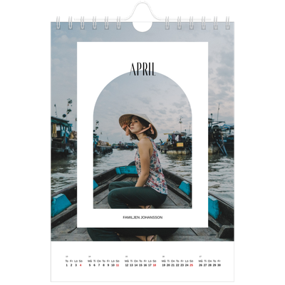 Fotokalender A5 Enkel — Det öppna valvet [April]
