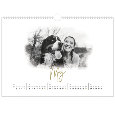 Fotokalender A3 Enkel — Fotoeffekter [Maj]
