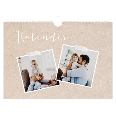 Fotokalender A4 Enkel — Scrapbook kalender [omslag]