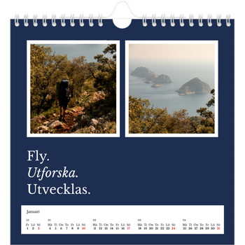 Fotokalender Kvadratisk — Redaktionell Jord