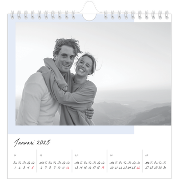 Fotokalender Kvadratisk — Färgglada ramar
