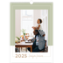 A3 Familjeplanerare — Familjekalender i naturfärger - Familj på 3 [omslag]