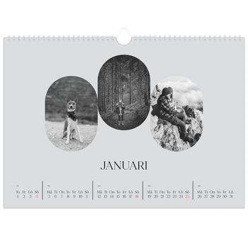 Fotokalender A3 Enkel — Den öppna vägen