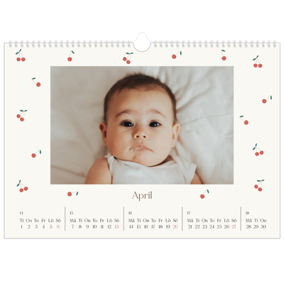 Fotokalender A3 Enkel — Körsbärslycka [April]