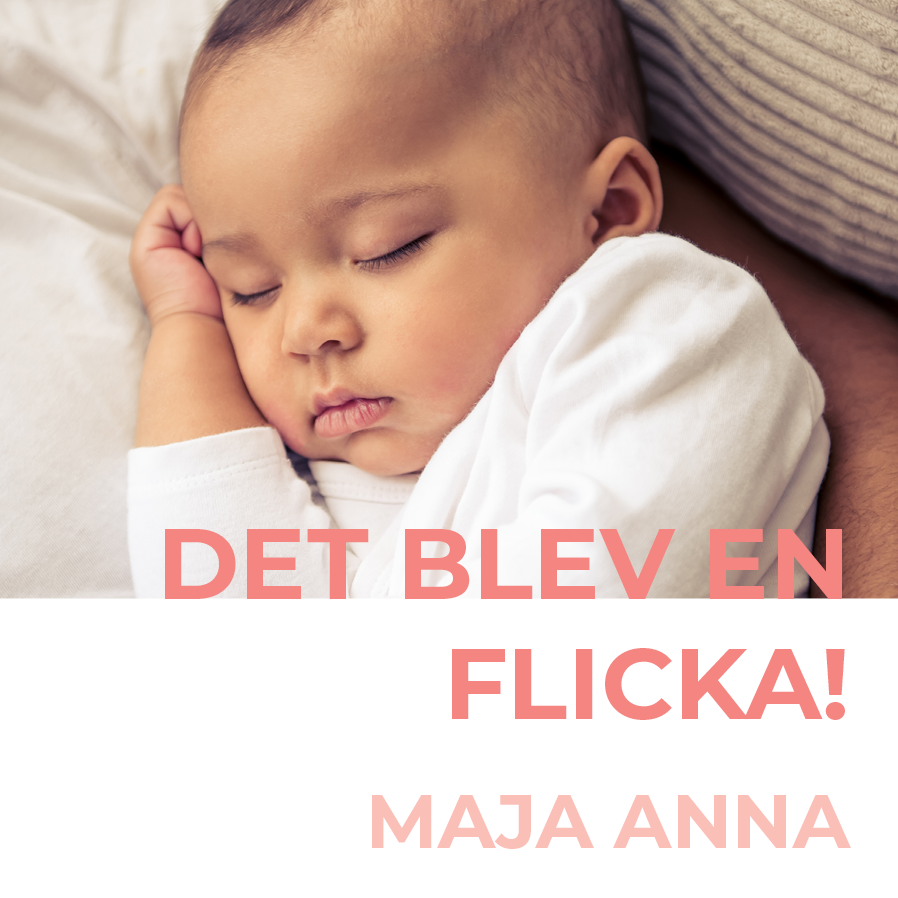 Inbjudningar — Det blev en flicka