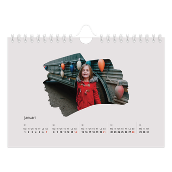 Fotokalender A5 Enkel — Målade bildfält