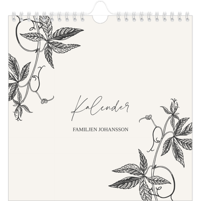 Årskalender kvadratisk — Bläck & murgröna [omslag]