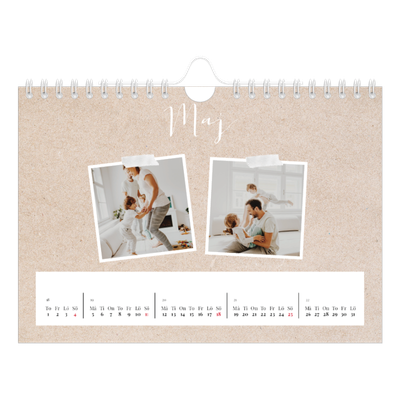 Fotokalender A5 Enkel — Scrapbook kalender [omslag]