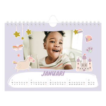 Fotokalender A5 Enkel — Magisk regnbåge