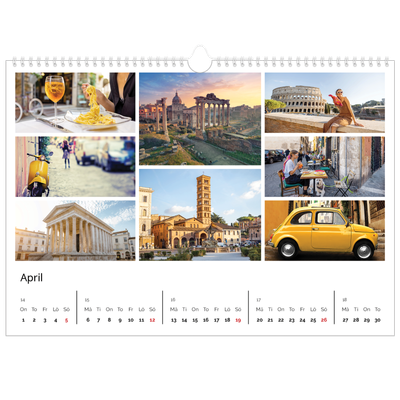 Fotokalender A3 Enkel — Bildgaller [April]