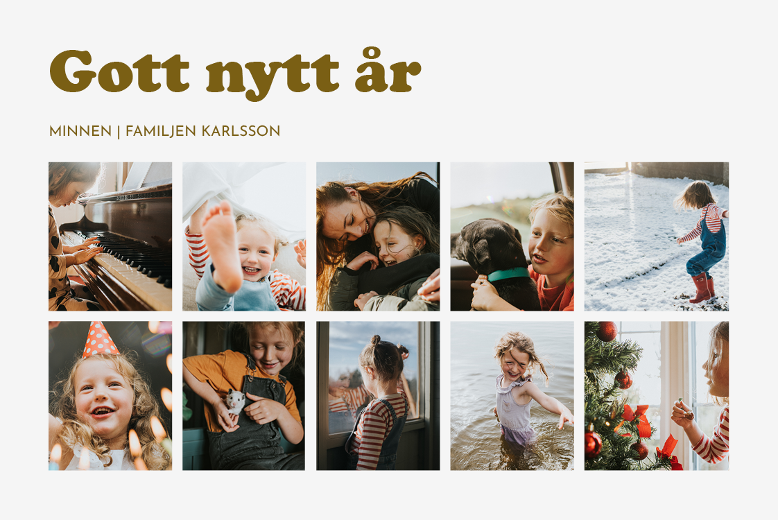 Fotokort — Glada ögonblick