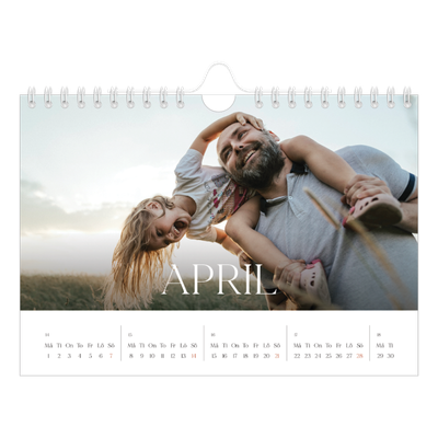 Fotokalender A5 Enkel — Tolv stora månader [April]