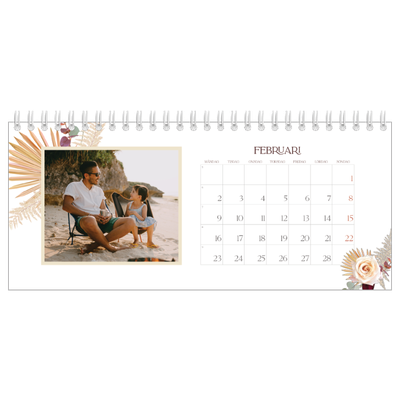 Skrivbordskalendrar — Bohemisk stil [Februari]