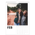 Fotokalender A4 Enkel (20 x 30 cm) — Vit kalender [Februari]