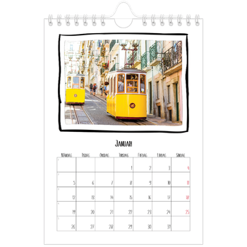 Fotokalender A5 Enkel — Albumögonblick