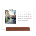 Skrivbordskalender med träställ - Liggande  — Min reseskildring [April]