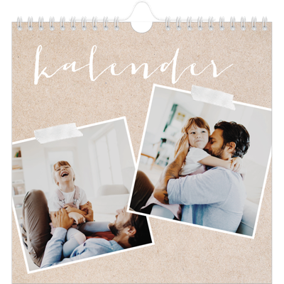 Årskalender kvadratisk — Scrapbook kalender [omslag]