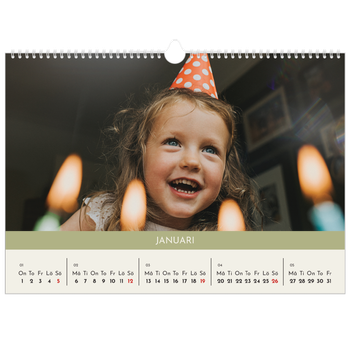 Fotokalender A3 Enkel — Pastellkapitel