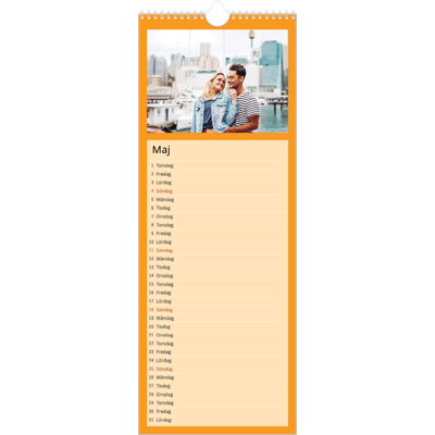 Fotokalender Smal  — Snygga färger [omslag]