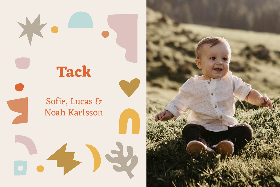 Tack — Pappersdekoration