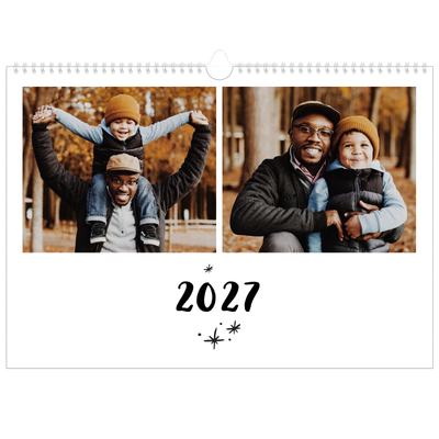 Fotokalender A3 Enkel — Handskriven [omslag]