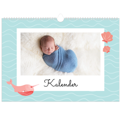 Fotokalender A3 Enkel — Söta djur [omslag]