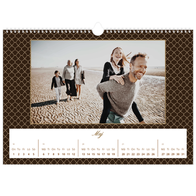 Fotokalender A3 Enkel — Geometriskt mönster [omslag]