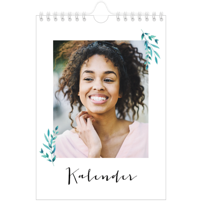 Fotokalender A5 Enkel — Illustrationer av blommor [omslag]