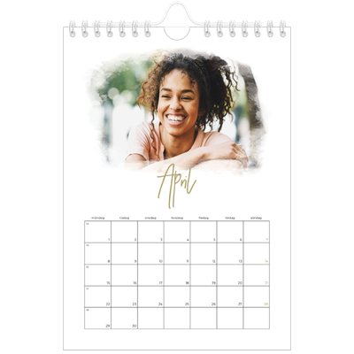 Fotokalender A5 Enkel — Fotoeffekter [April]