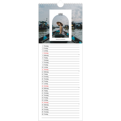 Fotokalender Smal  — Det öppna valvet [April]