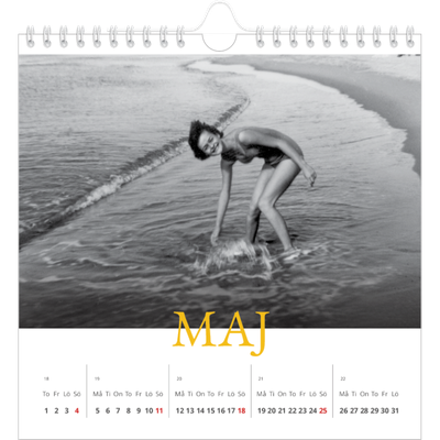 Årskalender kvadratisk — Historisk stil [omslag]