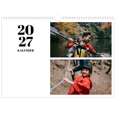 Fotokalender A3 Enkel — Serif och ögonblick [omslag]