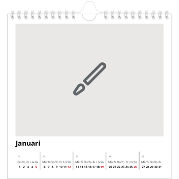 Fotokalender Kvadratisk — Designa din egna fotoprodukt