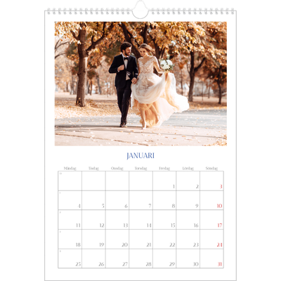 A3 Årskalender — Koboltklassiker [Januari]