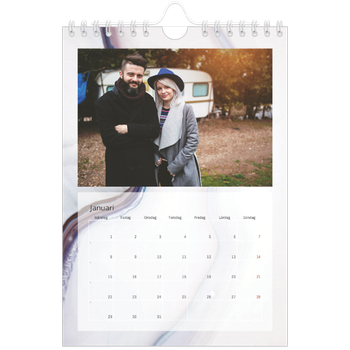 Fotokalender A5 Enkel — Marmorpapper