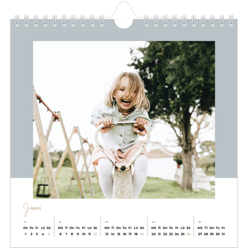 Fotokalender Kvadratisk — Kalender i naturfärger