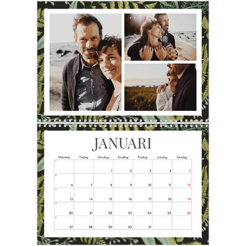 Fotokalender A3 Klassisk — Blommande bakgrunder