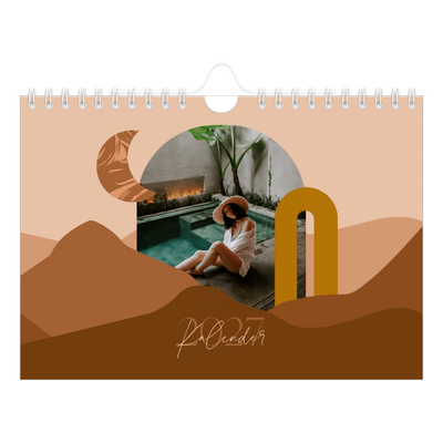 Fotokalender A5 Enkel — Neutrala berg [omslag]