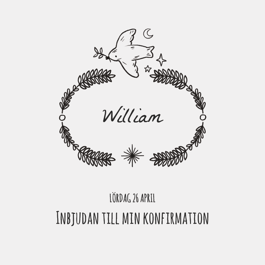 Inbjudningar — Duva emblem