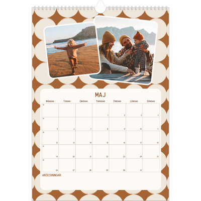 A3 Årskalender — Retro mönster [omslag]